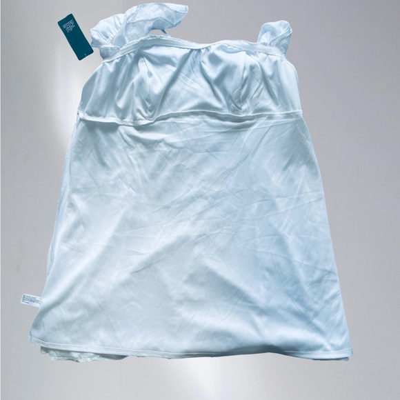 Wild Fable white Ruffle Short Sleeve Mini A-Line Dress - Picture 4 of 12